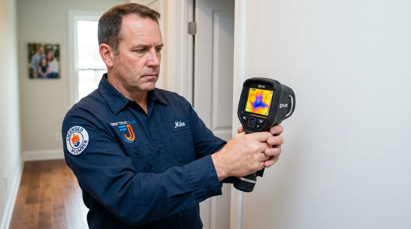 Thermal imaging leak detection by Johns Plumbing LLC in Saint Jacob